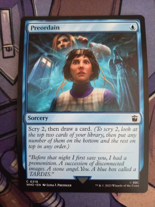 MTG Preordain Doctor Who Common NM