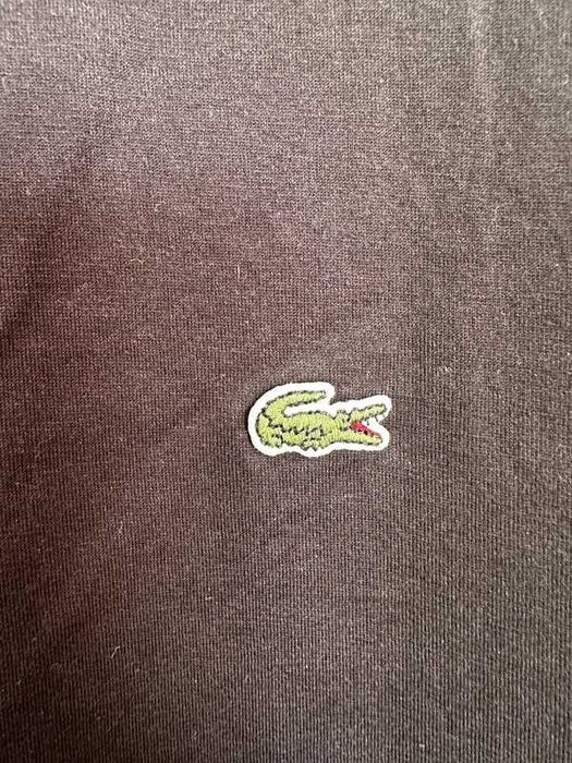 Koszulka Lacoste czarna S/M – klasyk z logo krokodylem, unisex vintage