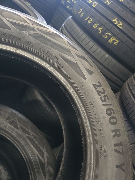 Шини літні 225х60хR17 CONTINENTAL EcoContact6 / 4шт /90-95%Залишок