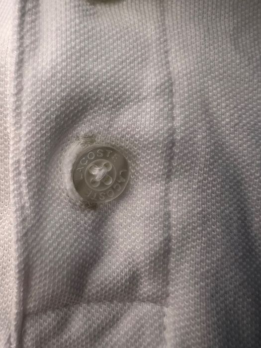 Біле Поло Lacoste XL