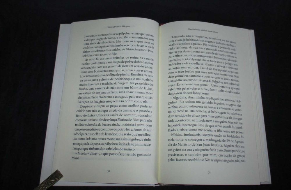 Livro Memória das Minhas Putas Tristes Gabriel García Márquez