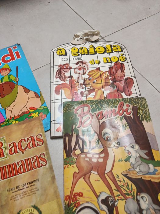 Cadernetas de cromos antigas