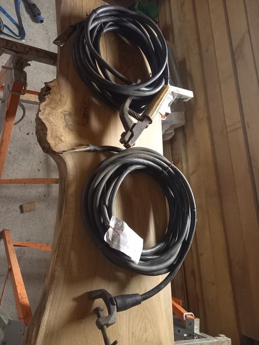 Kable spawalnicze 9m i 8.2m  komplet