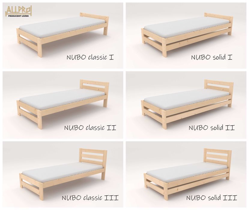 ŁÓŻKO DREWNIANE 90X200,120 140..+STELAŻ,Lite Drewno,hotelowe,Producent