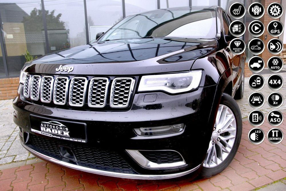 Jeep Grand Cherokee SUMMIT|4x4|F.V23%|Led|Navi|Skóry|Harman|Panorama| As.Pasa-Parkowania|