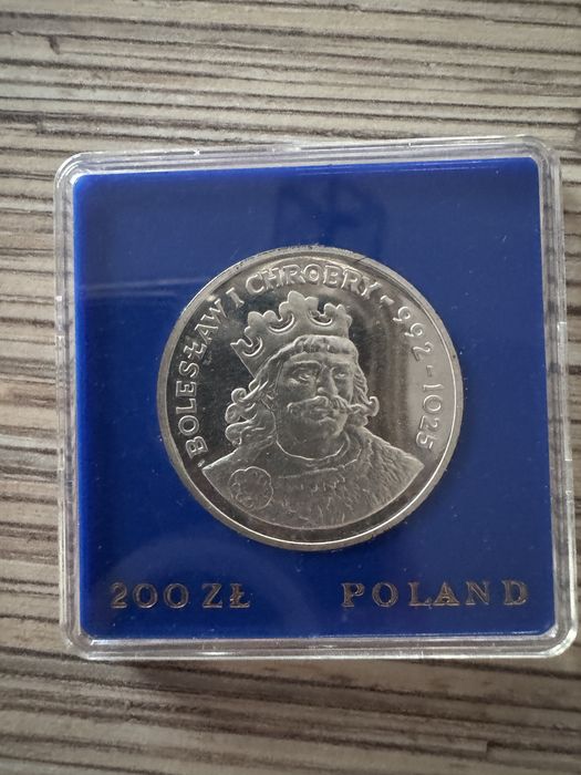 Moneta stebrna 200zl 1980