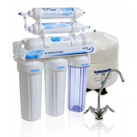 Фильтрующая система обратного осмоса Aqualine RO-6 для питья