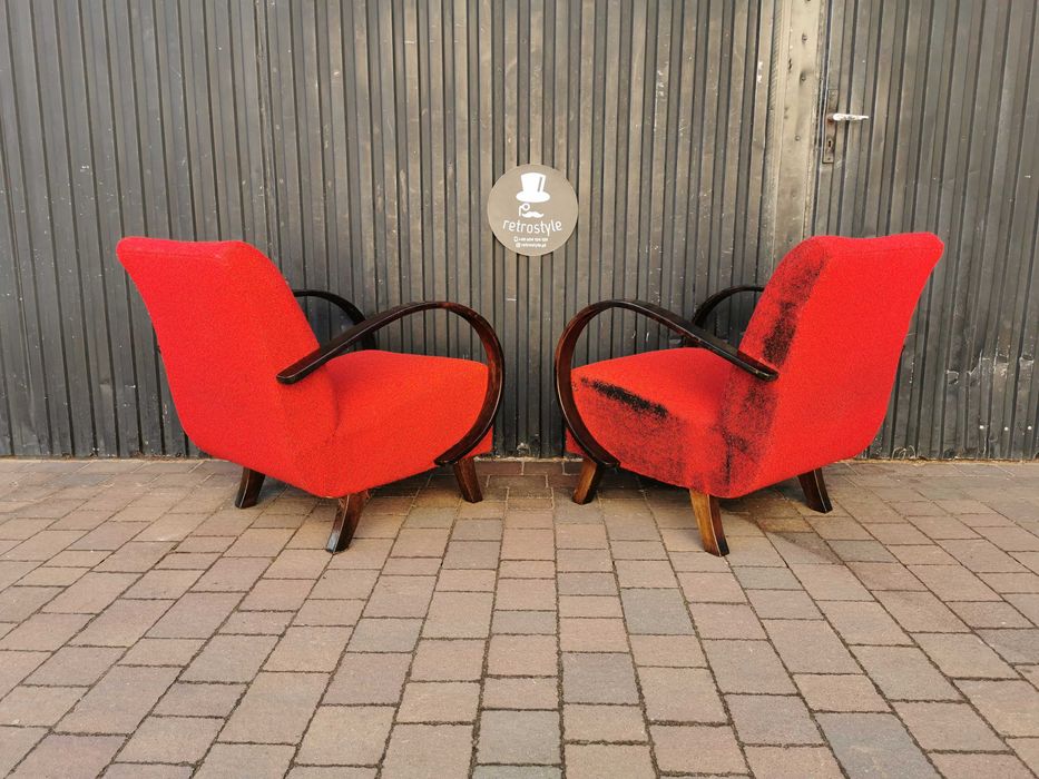 Fotel ART DECO proj. J. Halabala, Czechosłowacja '30-'50, Retro