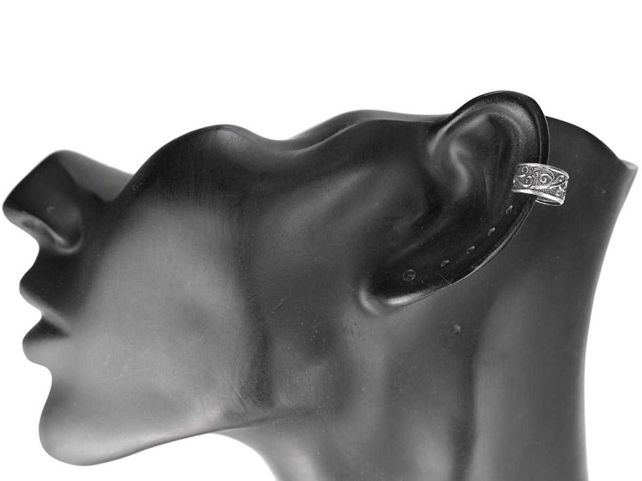 VERSIL kolczyk nausznica oponka earcuff duża SREBRO 0,925