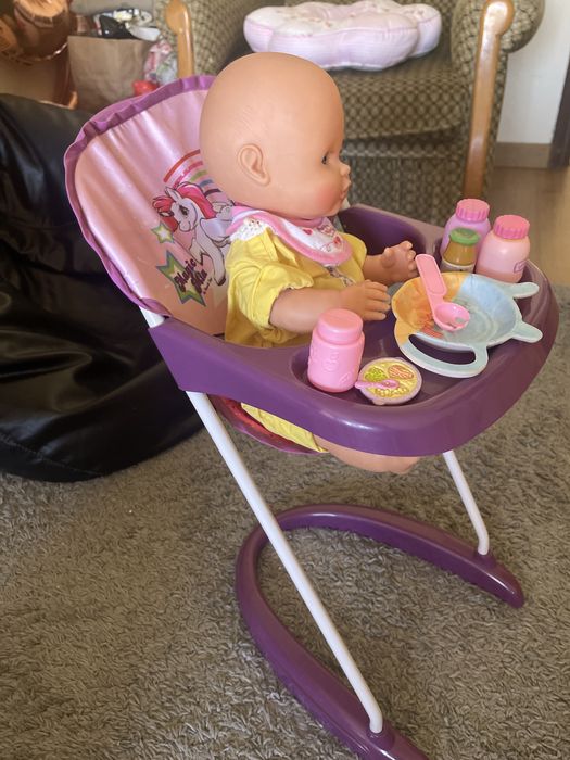 Cadeira papa e boneca  15,00€