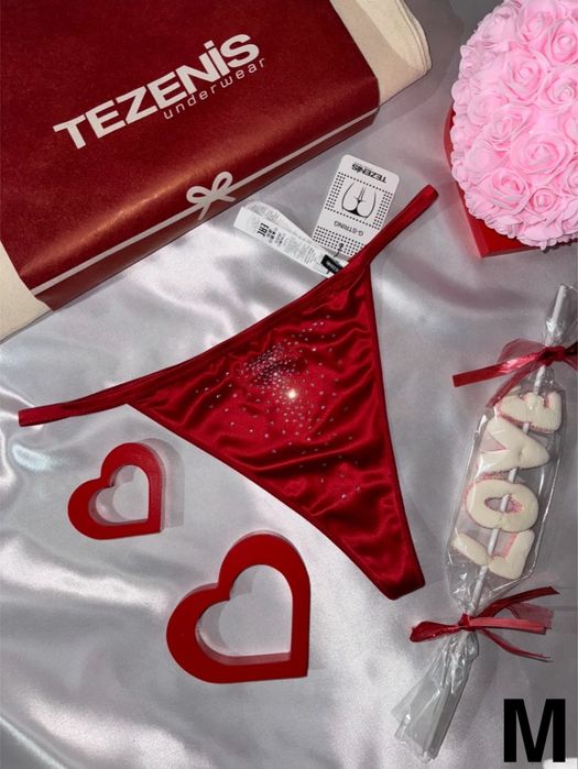 Tezenis m/38 nowe (z metką) majtki stringi stras z wysokim stanem