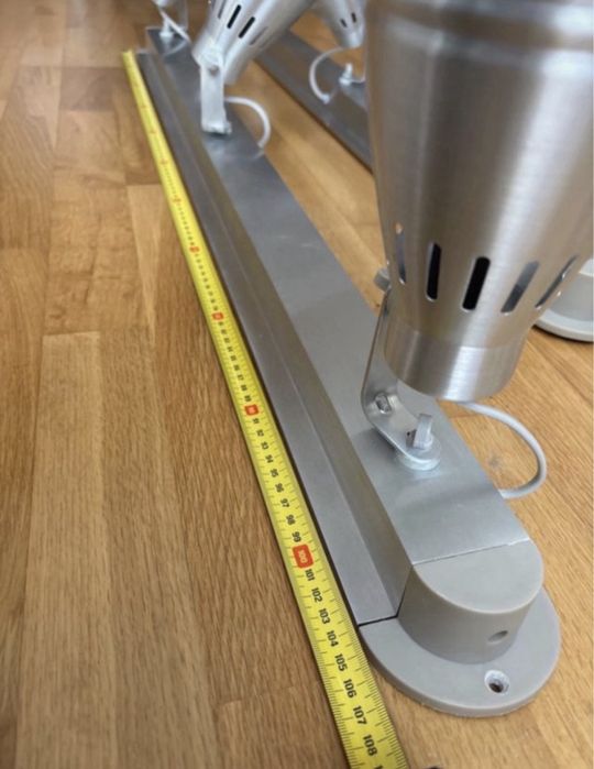 Candeeiro de Teto IKEA KRÄMARE (3 Focos) - Cinzento/Prateado