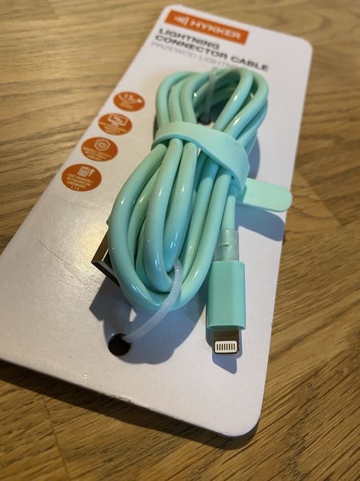 Kabel Do Iphone Lightning 1,5 M Hykker Solidny