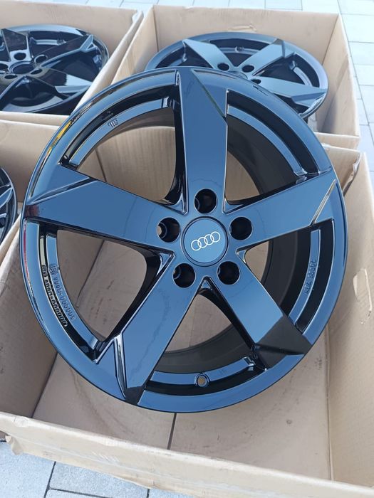 Felgi 17'' 5x112 Audi A6 C5 A6 C6 A8 D2 A8 D3 Q5 8R Q7 4L Nowe Czarne  | #A28C