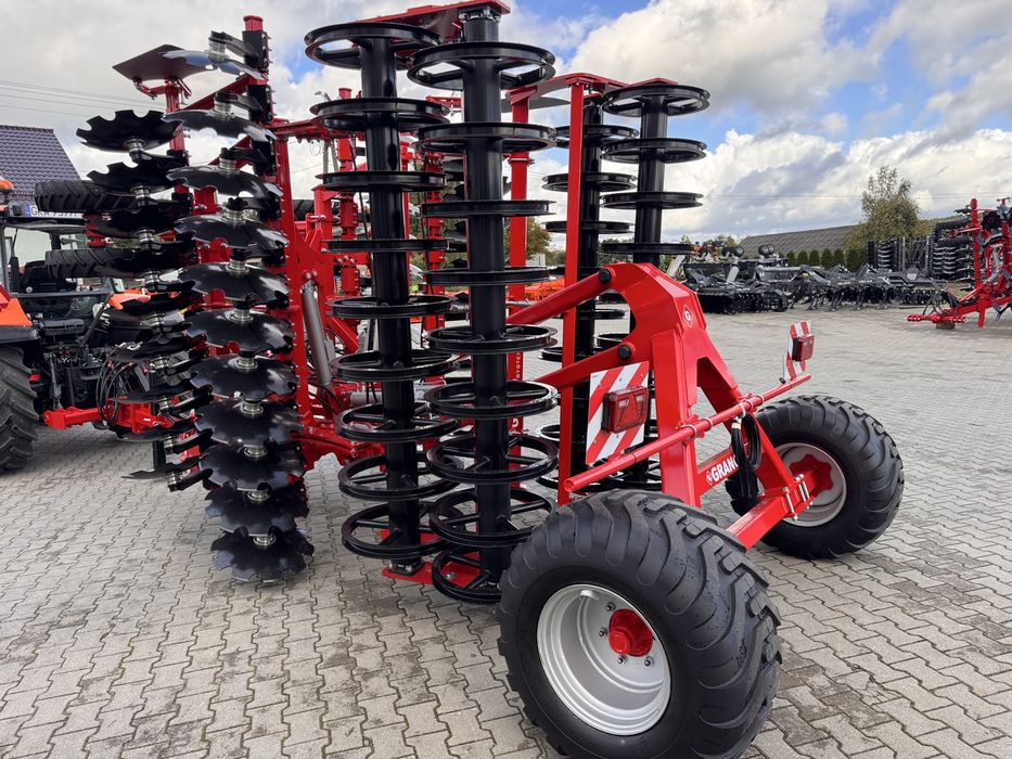 Brona talerzowa hydrauliczna Shark SHS 5,0 m Grano System z wózkiem NOWY TYP