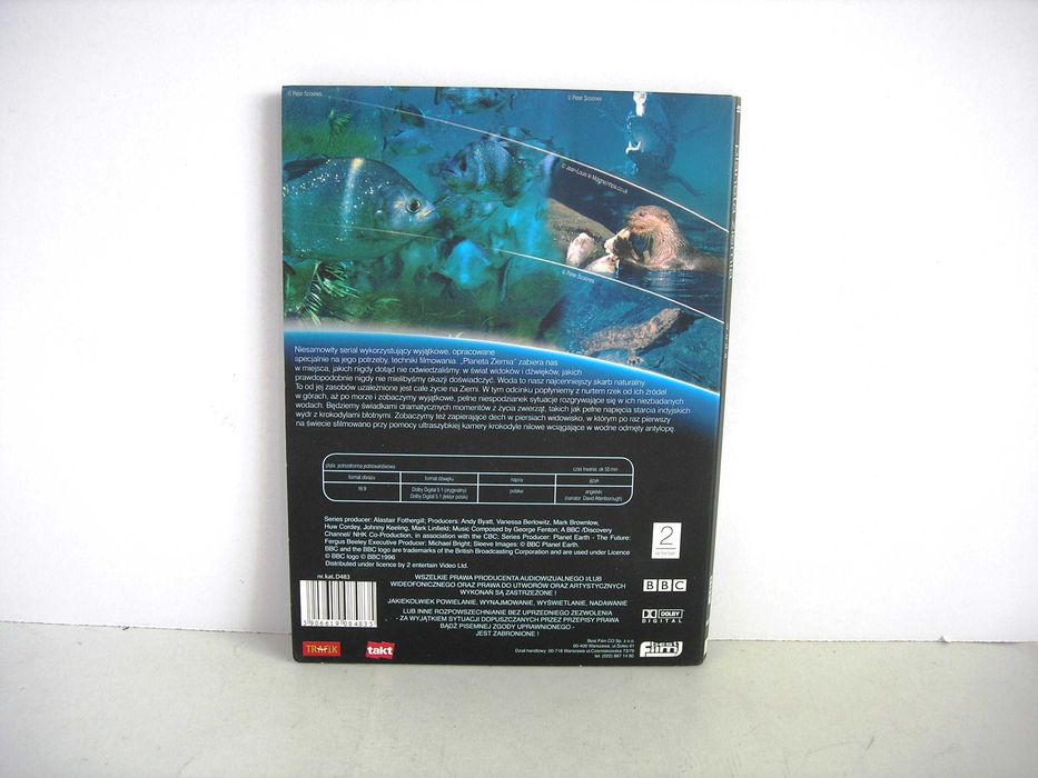 Film dvd "Planeta Ziemia - Woda" seria BBC Earth David Attenborough