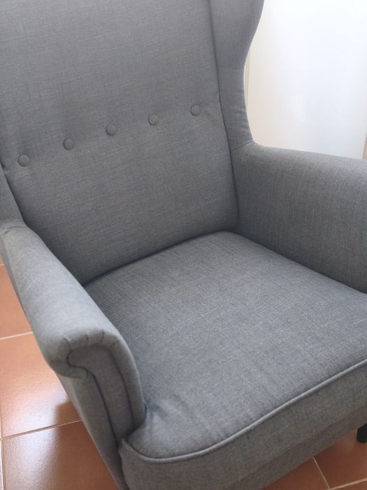 Poltrona IKEA STRANDMON 
Poltrona, Nordvalla cinz esc