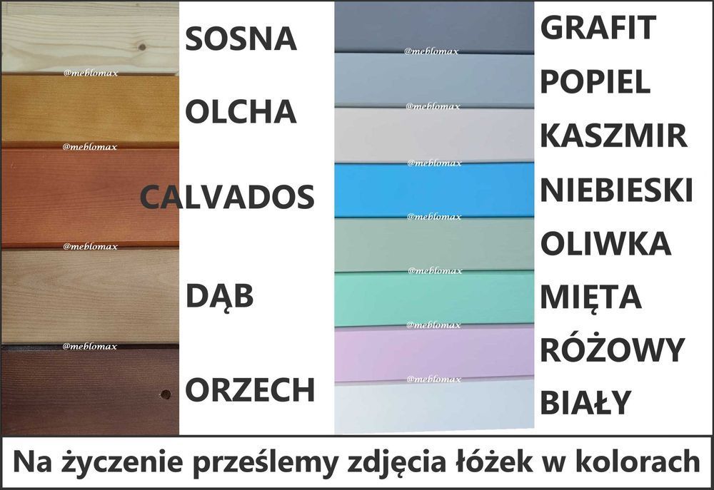 Łóżko piętrowe dla najmłodszych dzieci z barierkami bezpieczne sosnowe