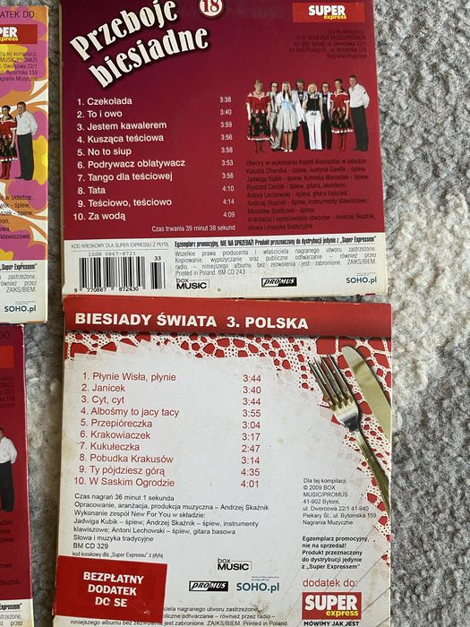 Przeboje biesiadne 6 szt CD