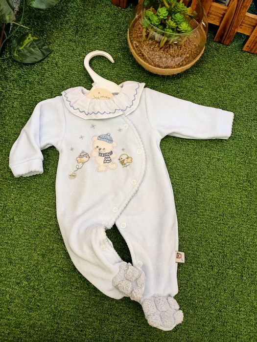 Babygrow veludo bebé menino