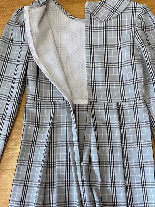 Сукня в клітинку шкільна  платье в клетку школьное р.134