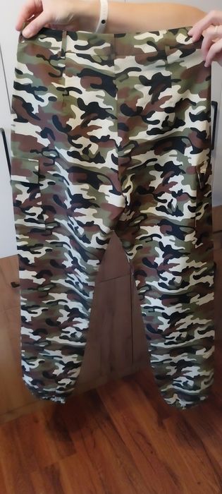 Spodnie damskie moro bojówki rozmiar 38