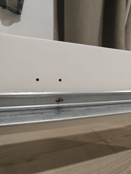 Łóżko że stelażem 140x200 białe ikea