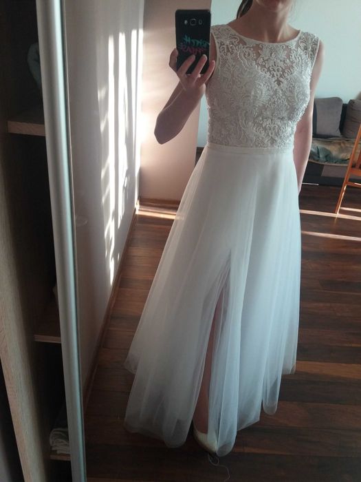 Suknia ślubna S/M + gratisy