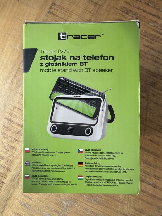 Stojak na telefon z głośnikiem Bluetooth TRACER TV79 nowy