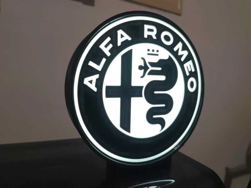 Lightbox Luminaria decorativa Alfa Romeo 2 cores