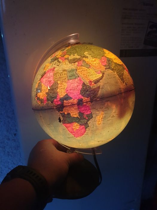 Globo antigo a fumcionar