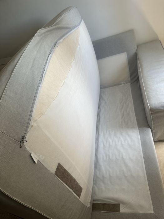 Sofa chaise longue cinzento