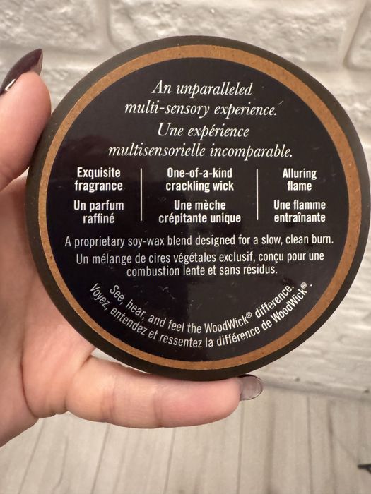 Ароматична свічка з ароматом ванілі woodwick vanilla bean 275