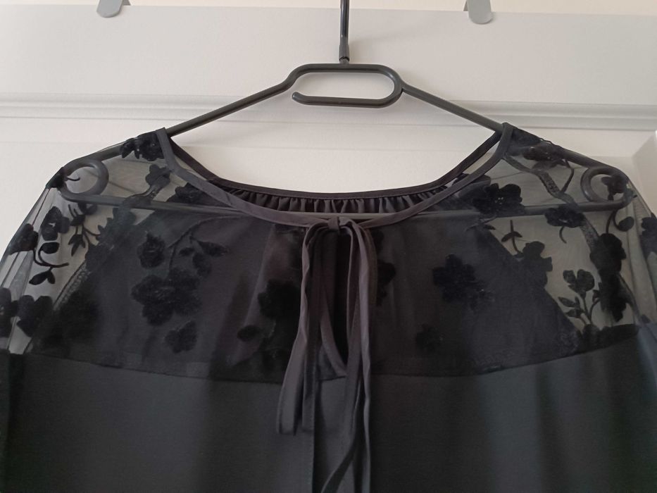 bluzka damska czarna elegancka 3xl