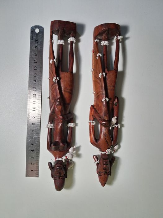 Деревянные статуэтки племя Масаи, ручная робота из красного дерева