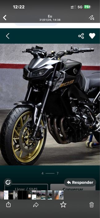 Yamaha Mt09 ano 2017