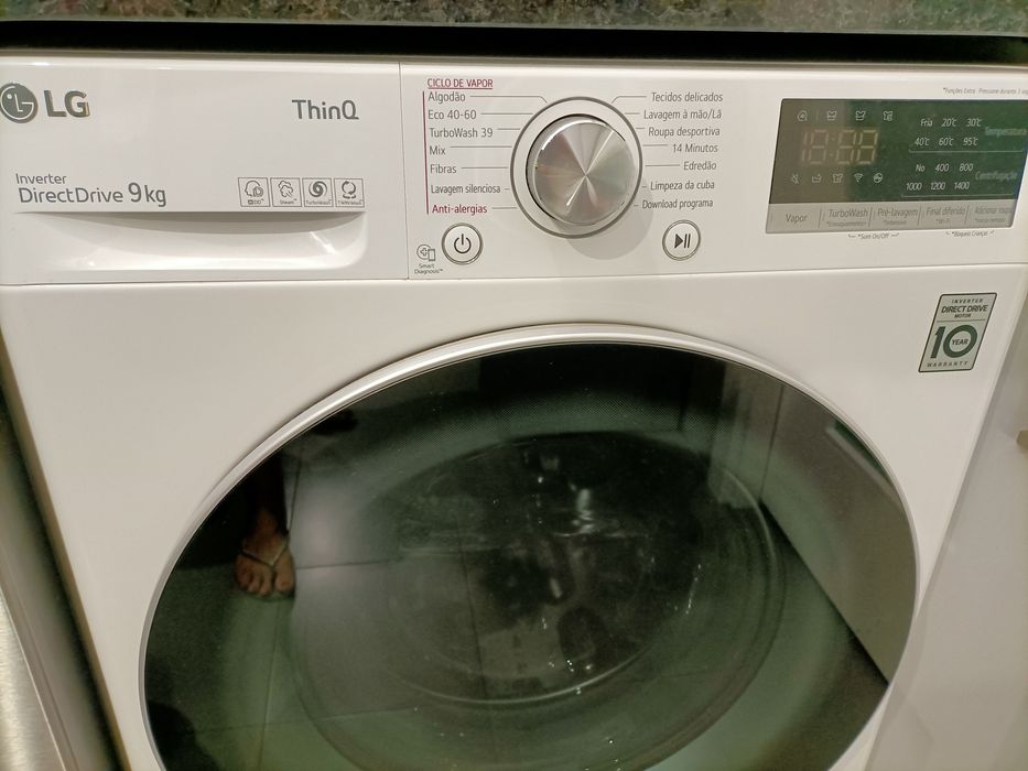 Máquina lavar roupa LG 9Kg