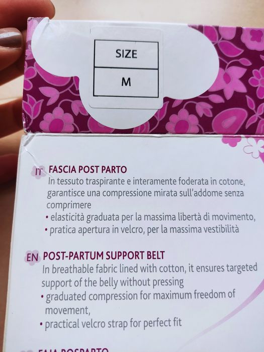 Cinta pós parto tamanho M maternidade