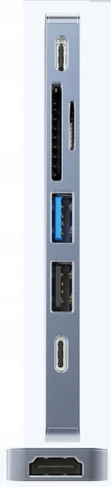 Mocny Adapter Hub Do Hdmi 4K Usb C 3.0 Karta Sd 100W Pd Do Macbook