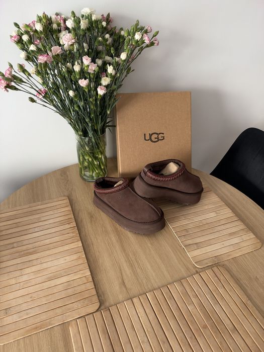 UGG Tazz Chocolate Dark Brown Platform Platforma