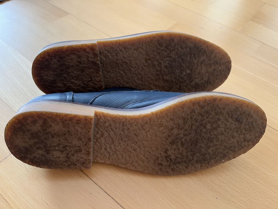 Buty pantofle oxfordy damskie Benetton granatowe rozm. 37