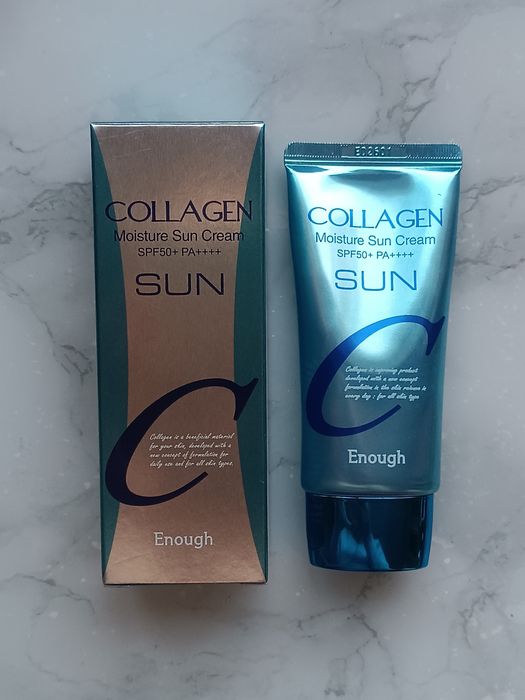 Крем солнцезахисний для обличчя Enough Collagen Moisture Sun Cream SPF50+
