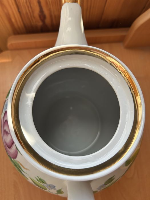 Великий доливний чайник,СФЗ,ручний розпис.