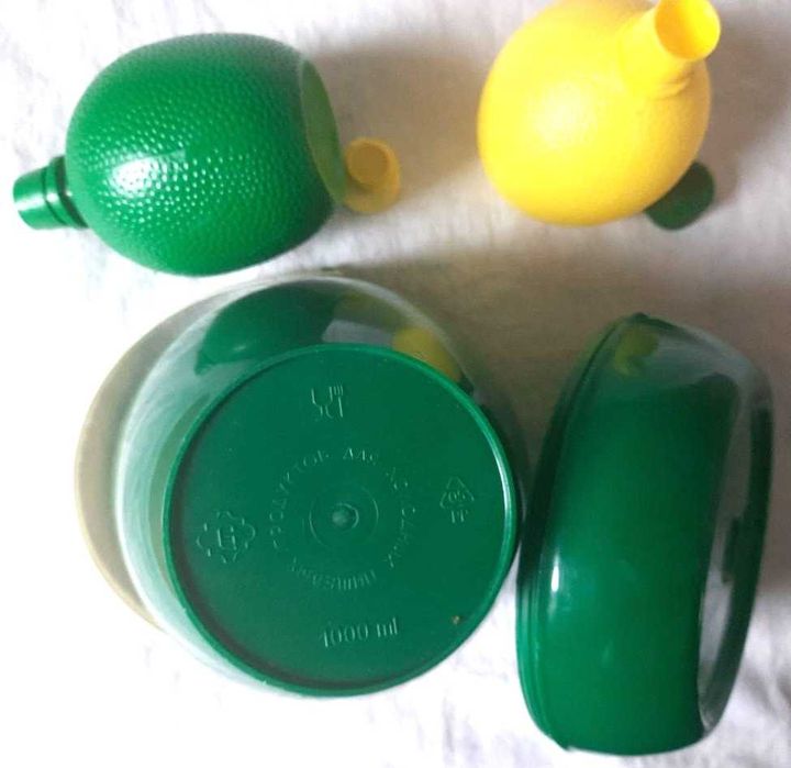 Комплект ведерко 1 л + 2 бутылочки для сиропа или топера 200 мл