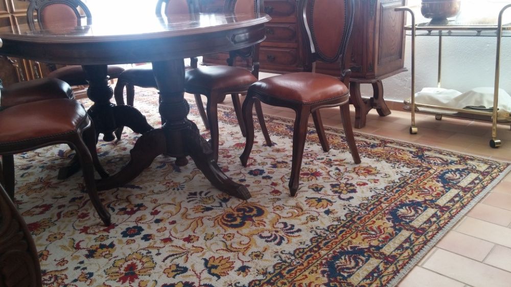 Mesa Oval extensível com duplo pé de galo64740822727427122