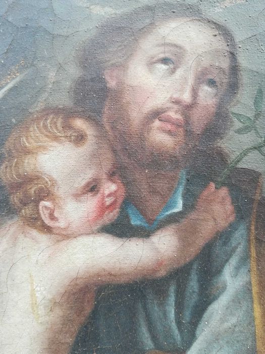 Pintura arte sacra sobre tela