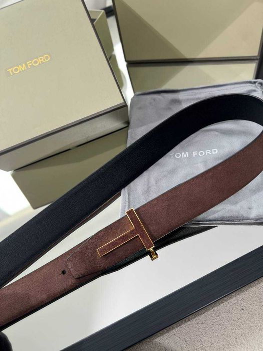 Мужской замшевый ремень Том Форд кожаный ремень Tom Ford r155