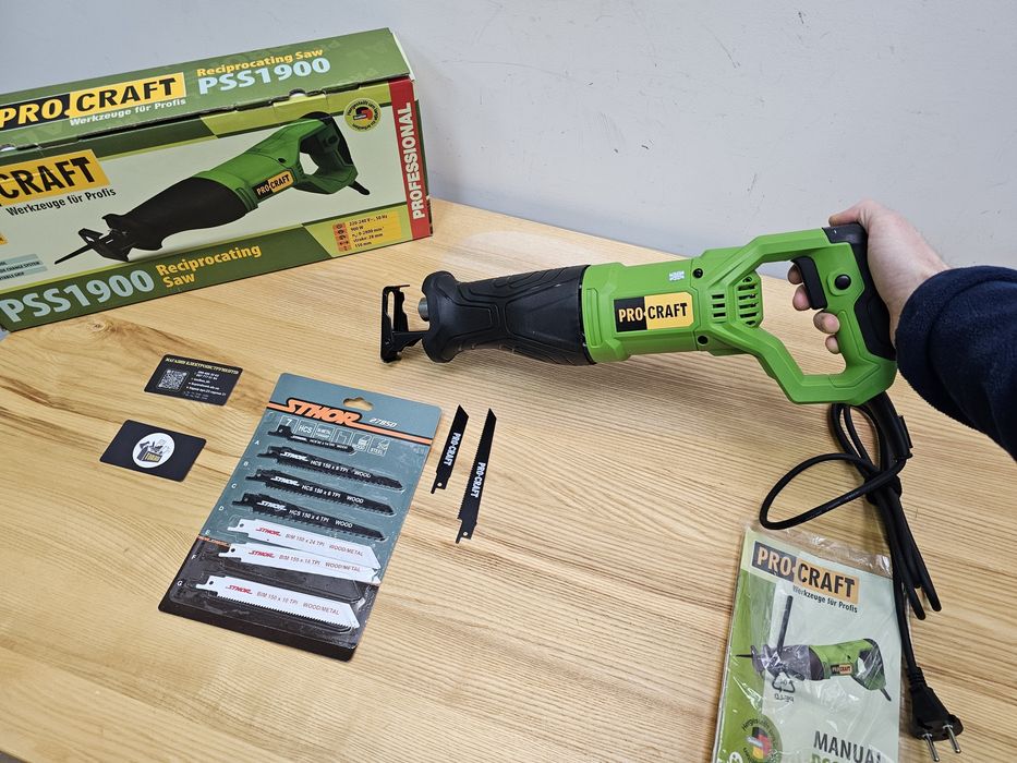 9шт Пил +Пила Сабельная ProCraft ps1900 Гарантия 36мес Шабельна пилка