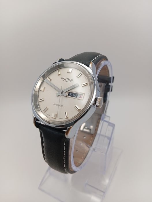 Ingersoll Automatic 17 Jewels | Szwajcarski Day-Date z lat 70.