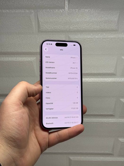 Iphone 16 128gb neverlock 99%